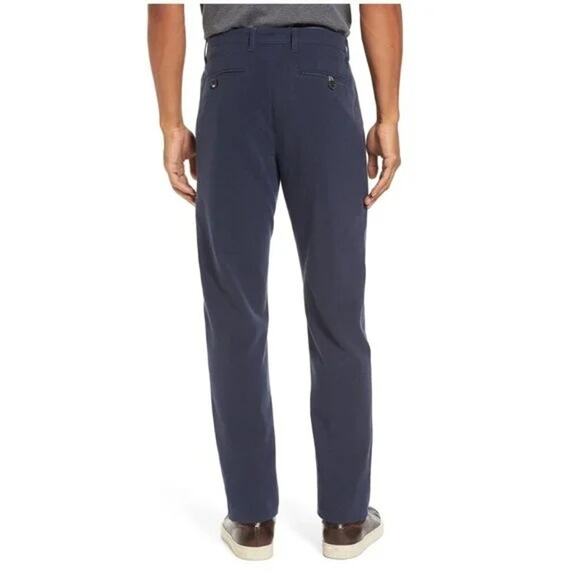 NWT Ted Baker Navy Volvett Tall Mini Design Trouser Pants Size 34T - Picture 3 of 5